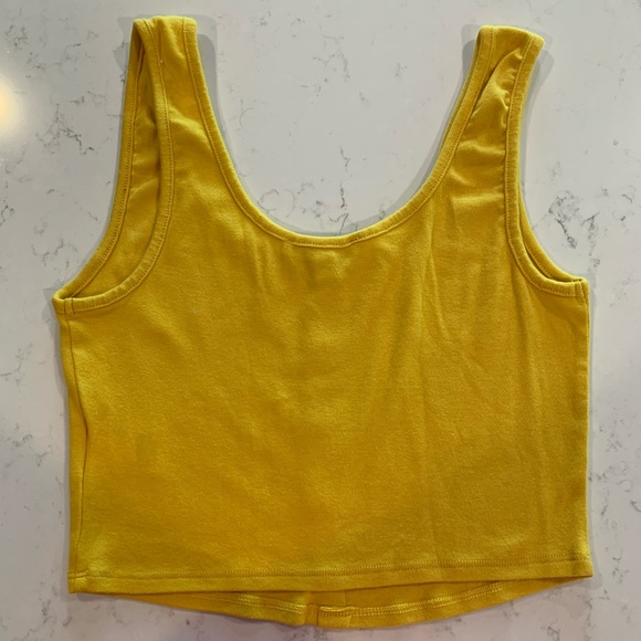 Express Button Up Crop Top, Size M - Picture 4 of 5